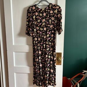Loft Floral Midi dress